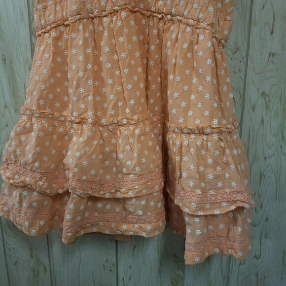 Anthropologie Mable Faith Eyelet Mini Ruffled Dress - Picture 3 of 6